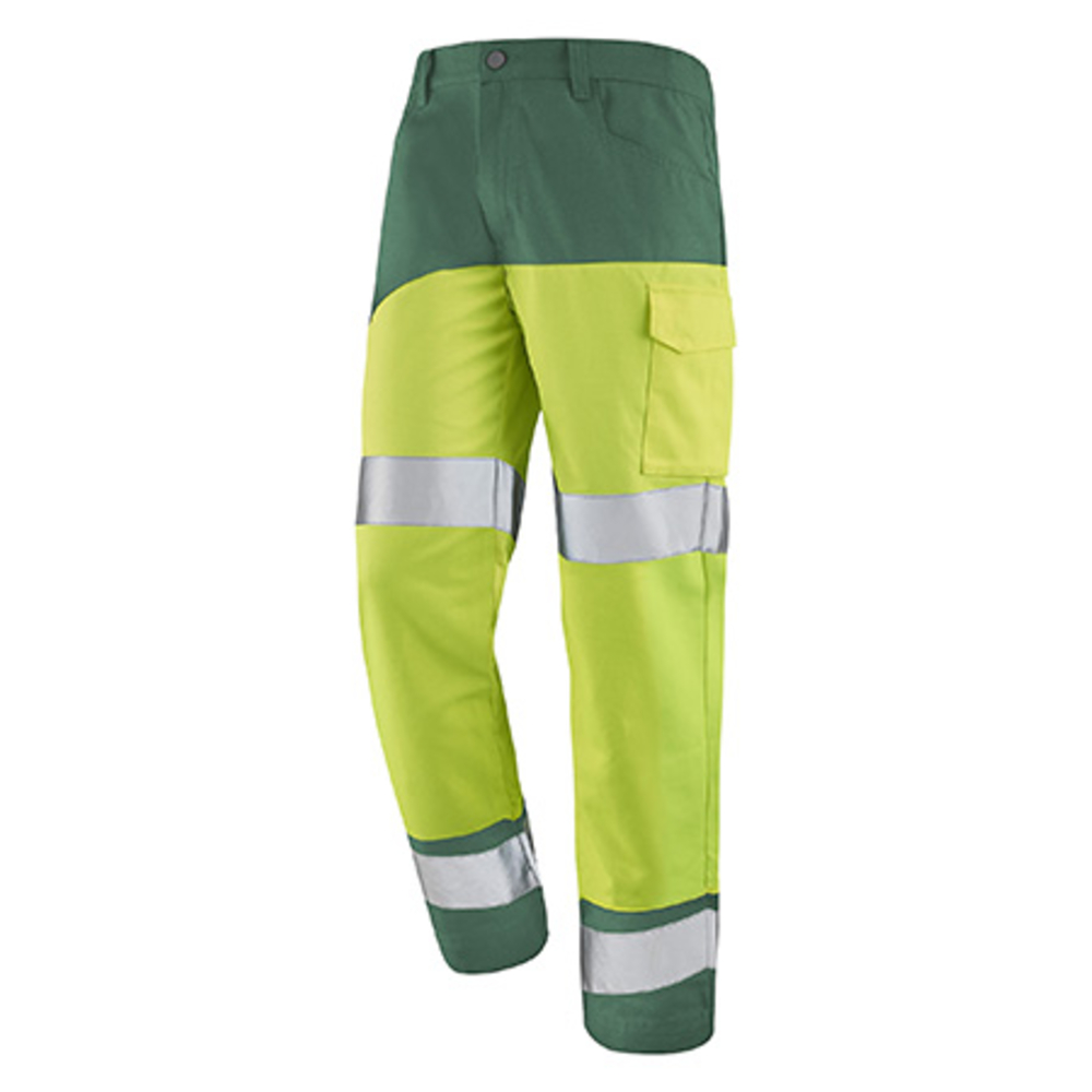 PANTALON FLUO SAFE XP JAUNE FLUO / VERT AMAZONIE HAUTE VISIBILITE CEPOVETT - 22-9B86-9570-720