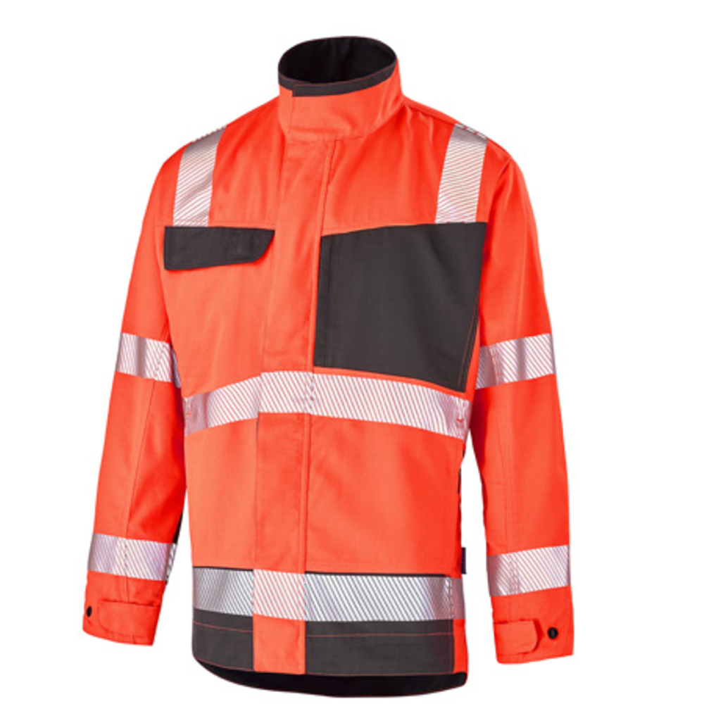 BLOUSON FLUO ADVANCED ROUGE FLUO / GRIS CHARCOAL CEPOVETT - 22-9D30-8795-ET76-2235