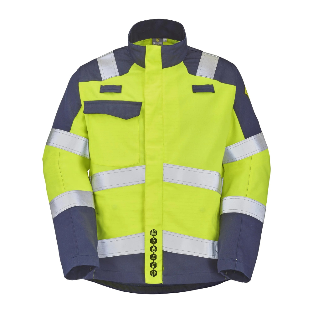 BLOUSON ATEX HV 320 XP ATA JAUNE FLUO/MARINE MULTIRISQUES CEPOVETT - 22-9D72-3004-701