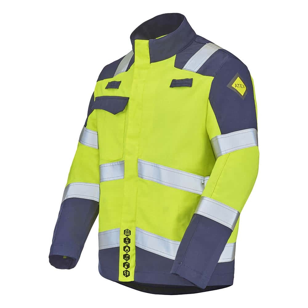 BLOUSON ATA ATEX HV 320 XP PI JAUNE FLUO / MARINE MULTIRISQUES CEPOVETT - 22-9D72-3165-701