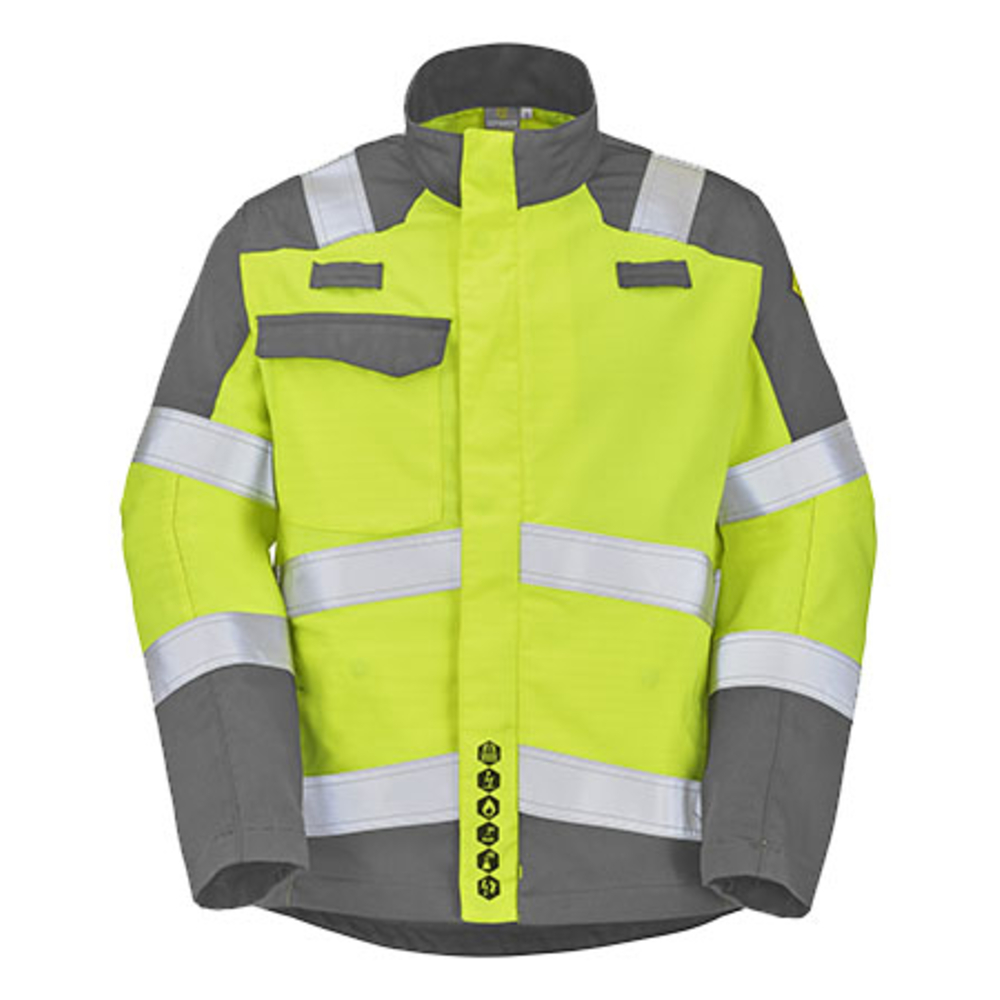 BLOUSON ATEX HV 260 XP BLANCAS JAUNE FLUO / GRIS ACIER MULTIRISQUES CEPOVETT - 22-9D72-8496-706