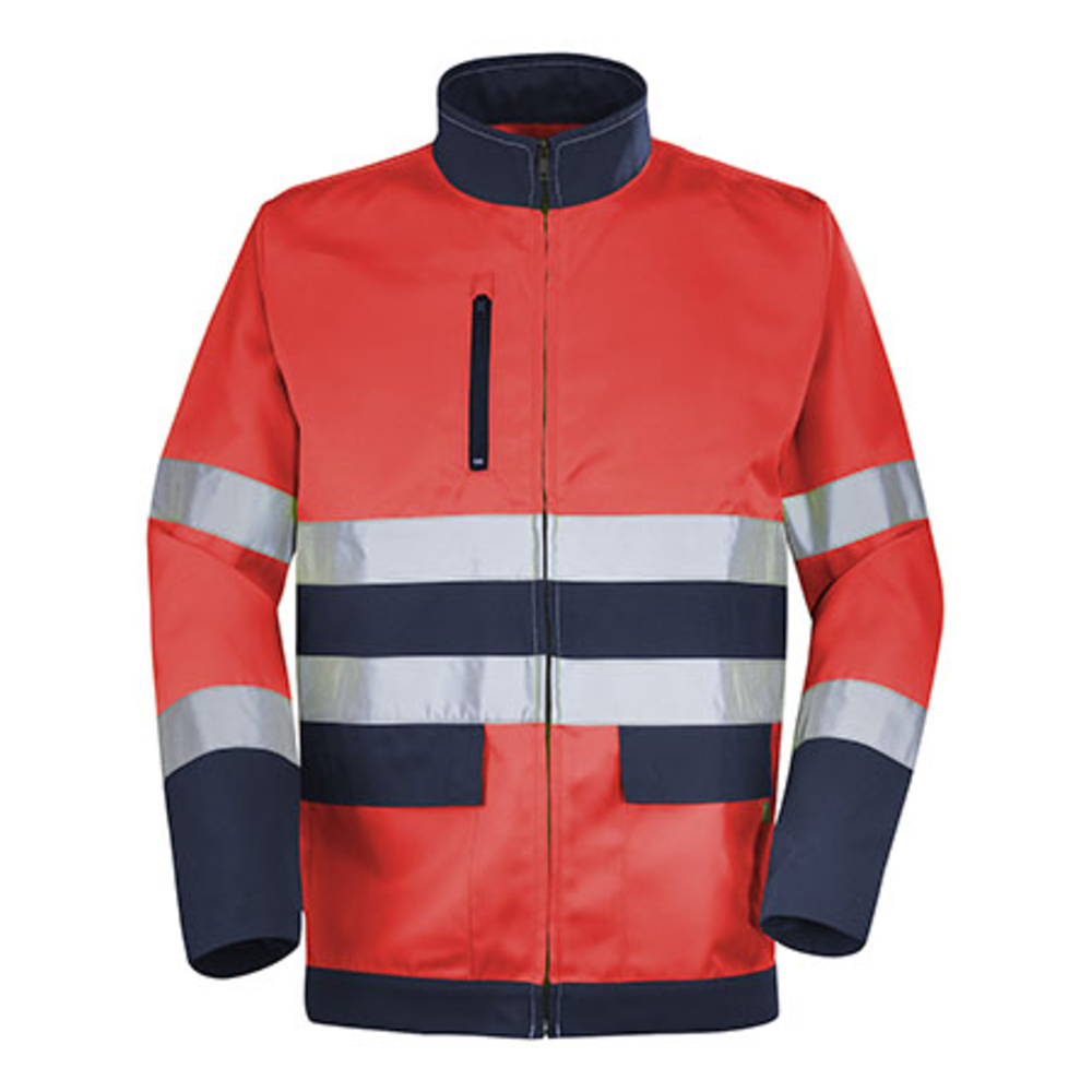 BLOUSON FLUO BASE XP ROUGE FLUO / DARK BLUE HAUTE VISIBILITE CEPOVETT - 22-9D81-3047-2098