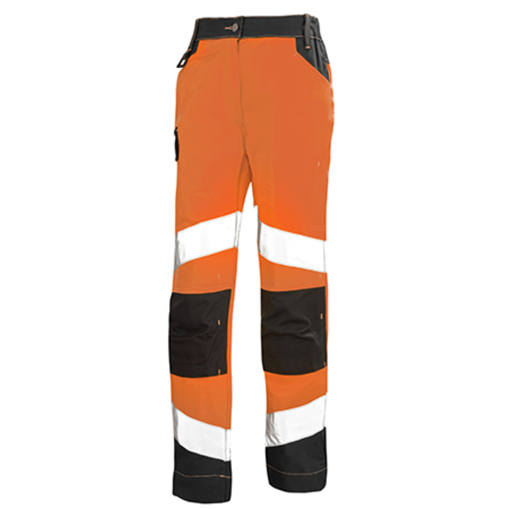 PANTALON FEMME FLUO TECH ORANGE FLUO / GRIS CHARCOAL HAUTE VISIBILITE CEPOVETT - 22-9E82-8267-2227