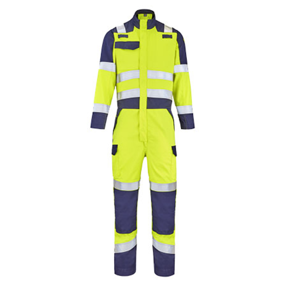 COMBINAISON 1 ZIP ATEX HV 260 XP MACA JAUNE FLUO / MARINE MULTIRISQUES CEPOVETT - 22-9G72-8496-701