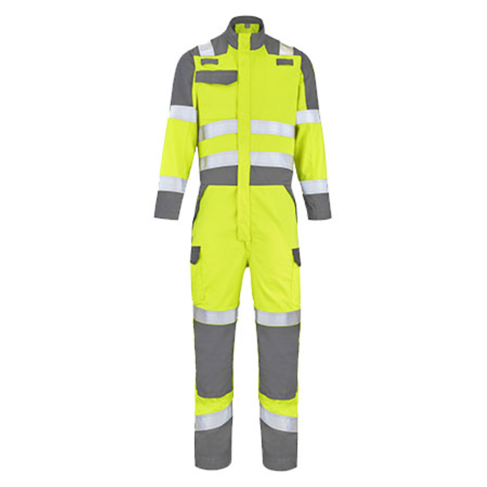 COMBINAISON 1 ZIP ATEX HV 260 XP MACA JAUNE FLUO / GRIS ACIER CEPOVETT - 22-9G72-8496-706