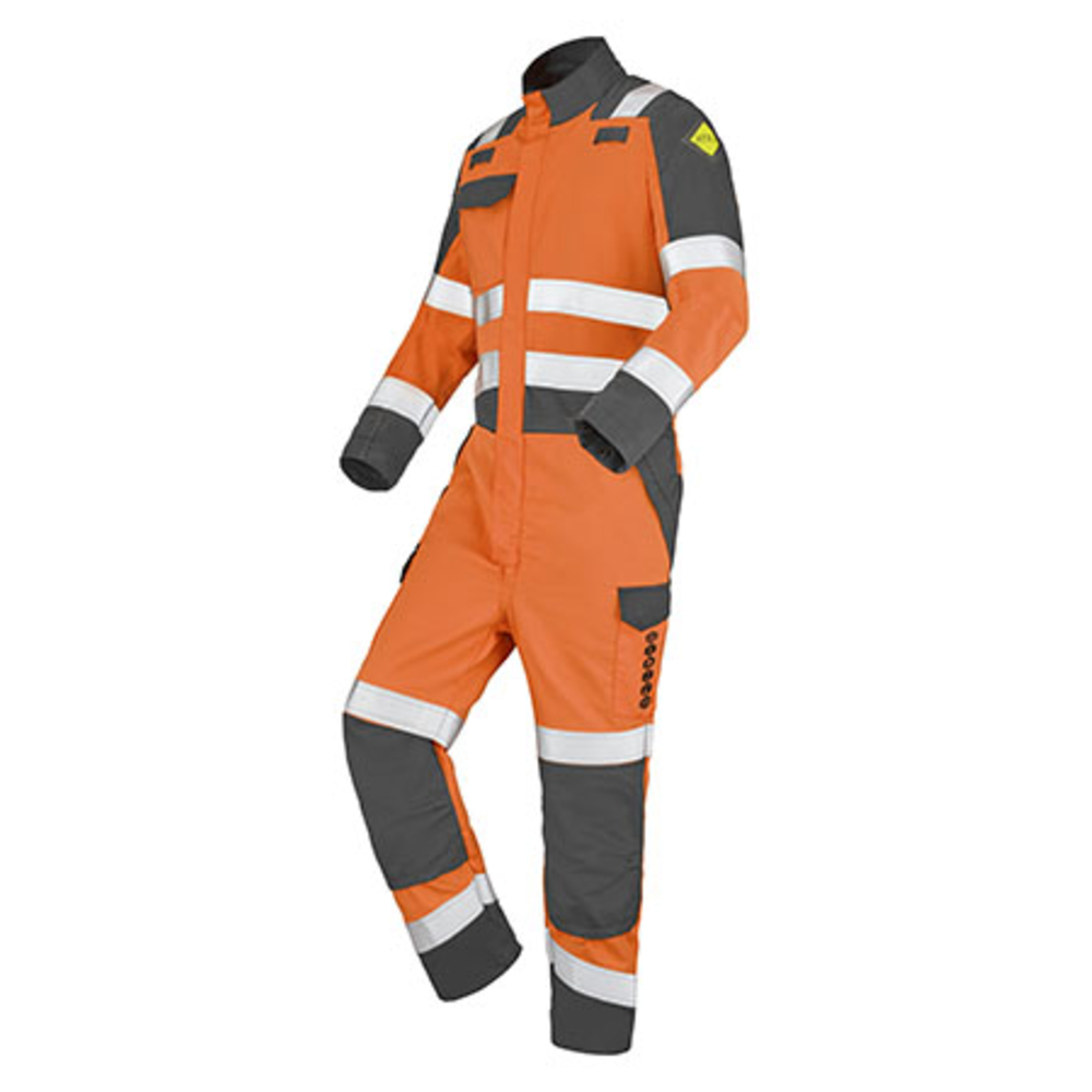 COMBINAISON 1 ZIP ATEX HV 300 XP GALAN ORANGE FLUO / GRIS CHARCOAL CEPOVETT - 22-9G72-8505-2227
