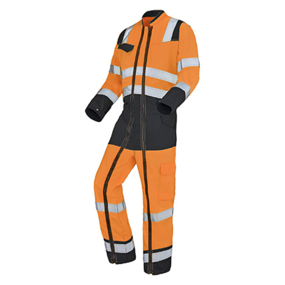 COMBINAISON 2 ZIP FLUO SAFE XP ORANGE FLUO / GRIS CHARCOAL CEPOVETT - 22-9J86-9570-2227