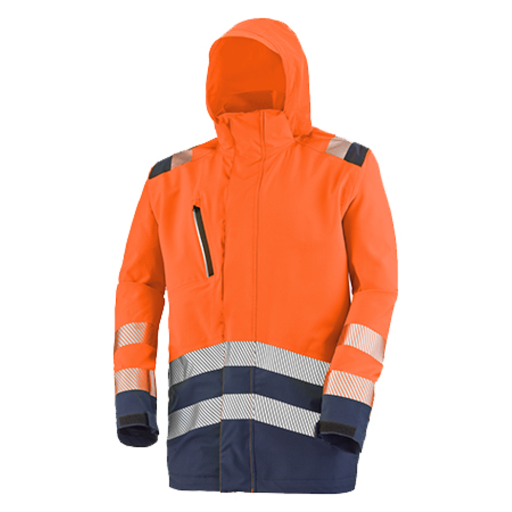 PARKA COQUE HV IRMA ORANGE FLUO / NAVY CEPOVETT - 22-9P20-3038-1801