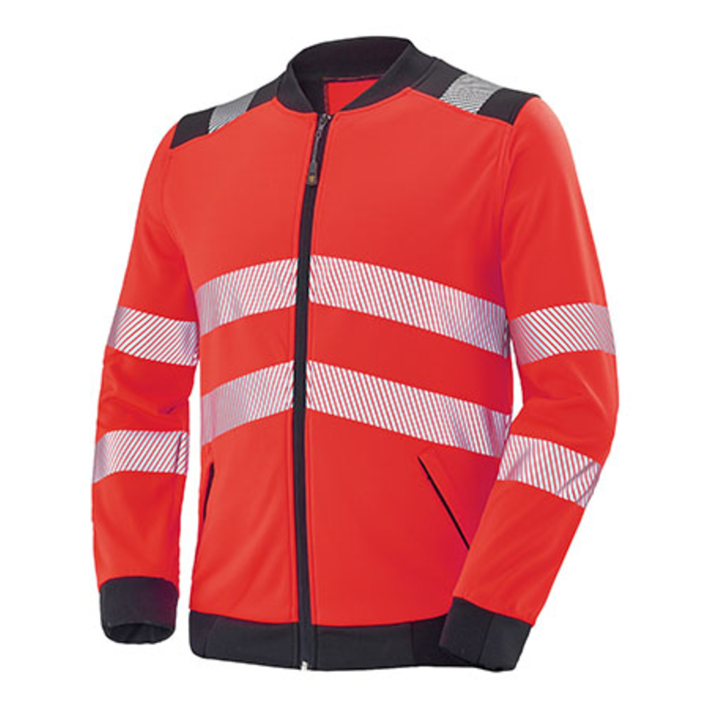 SWEAT ZIPPE VALLOUISE ROUGE FLUO / NOIR CEPOVETT - 22-9S03-1806