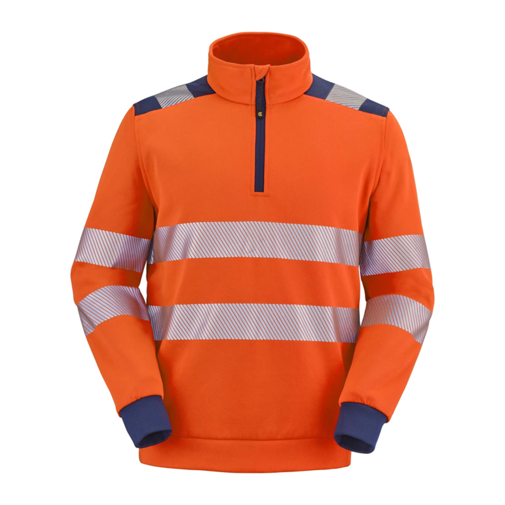 SWEAT HV ORANGE FLUO/BLEU MARINE SAFE XP JACKHAMMER CEPOVETT - 22-9S10-404
