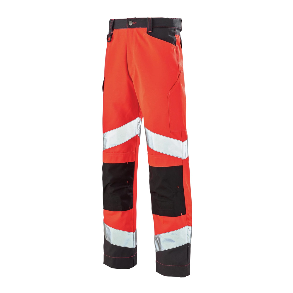 Pantalon Rouge Fluo/Gris Charcoal FLUO TECH - taille S - CEPOVETT - 22-9082-8267-2235-1