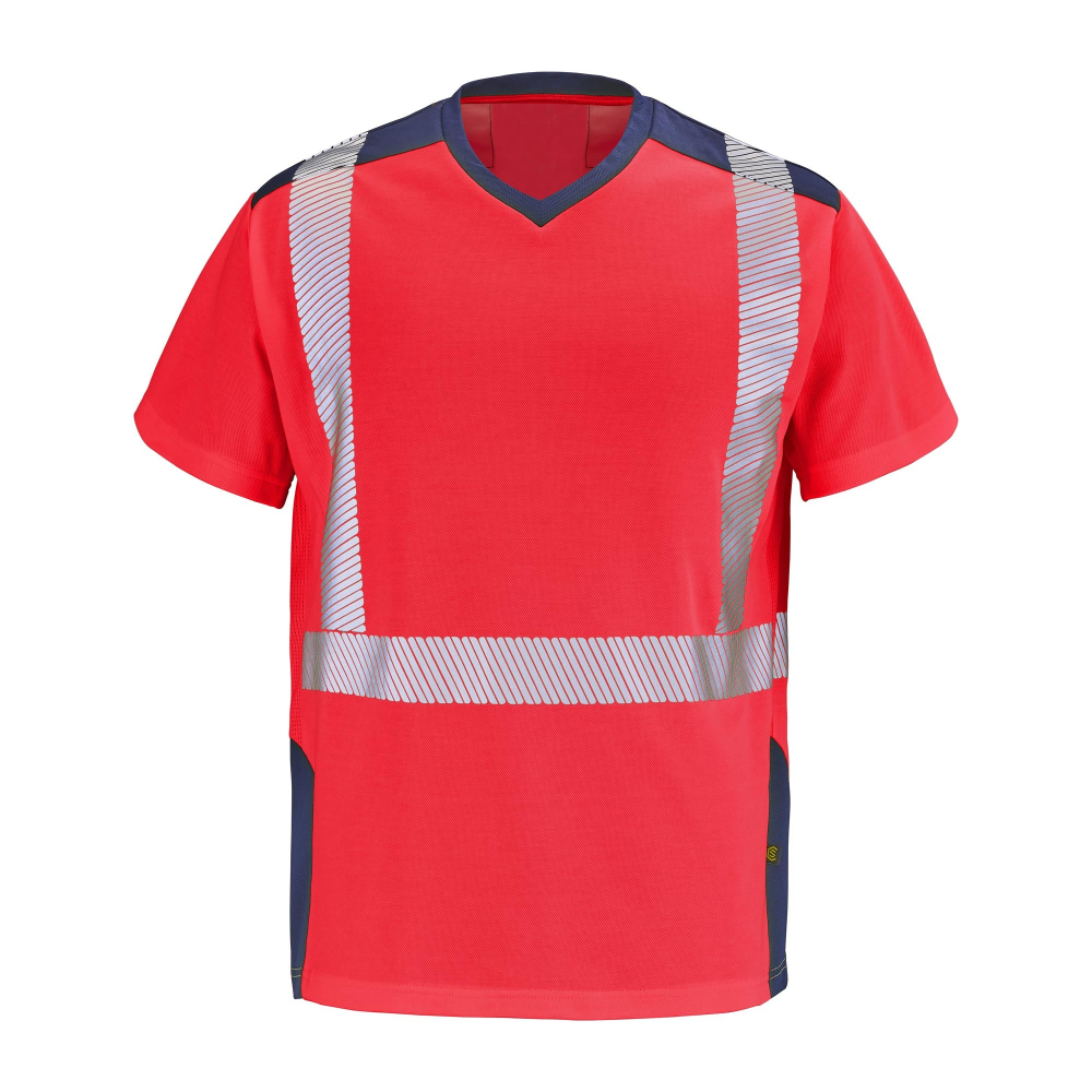Tee-shirt GHARBI rouge/bleu marine taille L - CEPOVETT - 22-9T84-2002-L