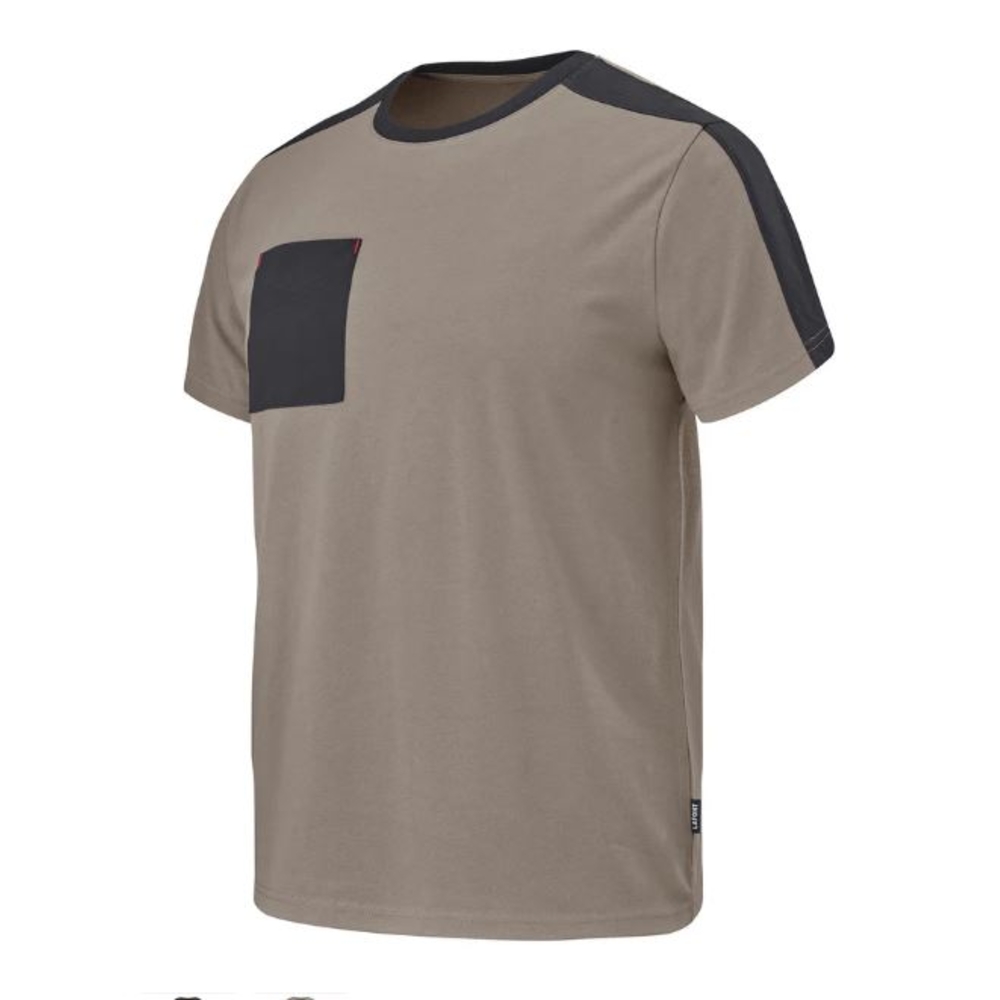 TEE-SHIRT CHISEL BEIGE / NOIR ARTISAN LAFONT - LA-C190ATT2-204