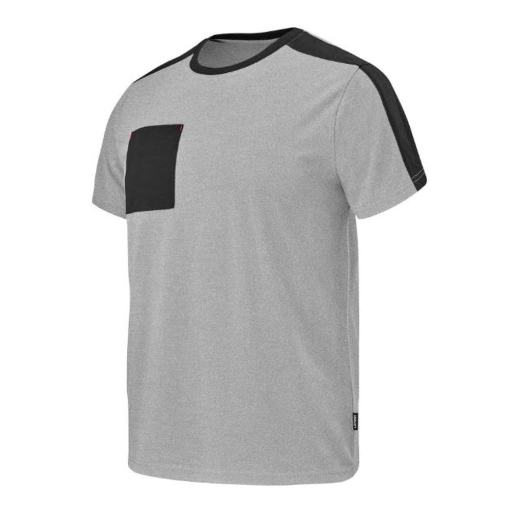 TEE-SHIRT CHISEL GRIS CHINE / NOIR ARTISAN LAFONT - LA-C190ATT2-233
