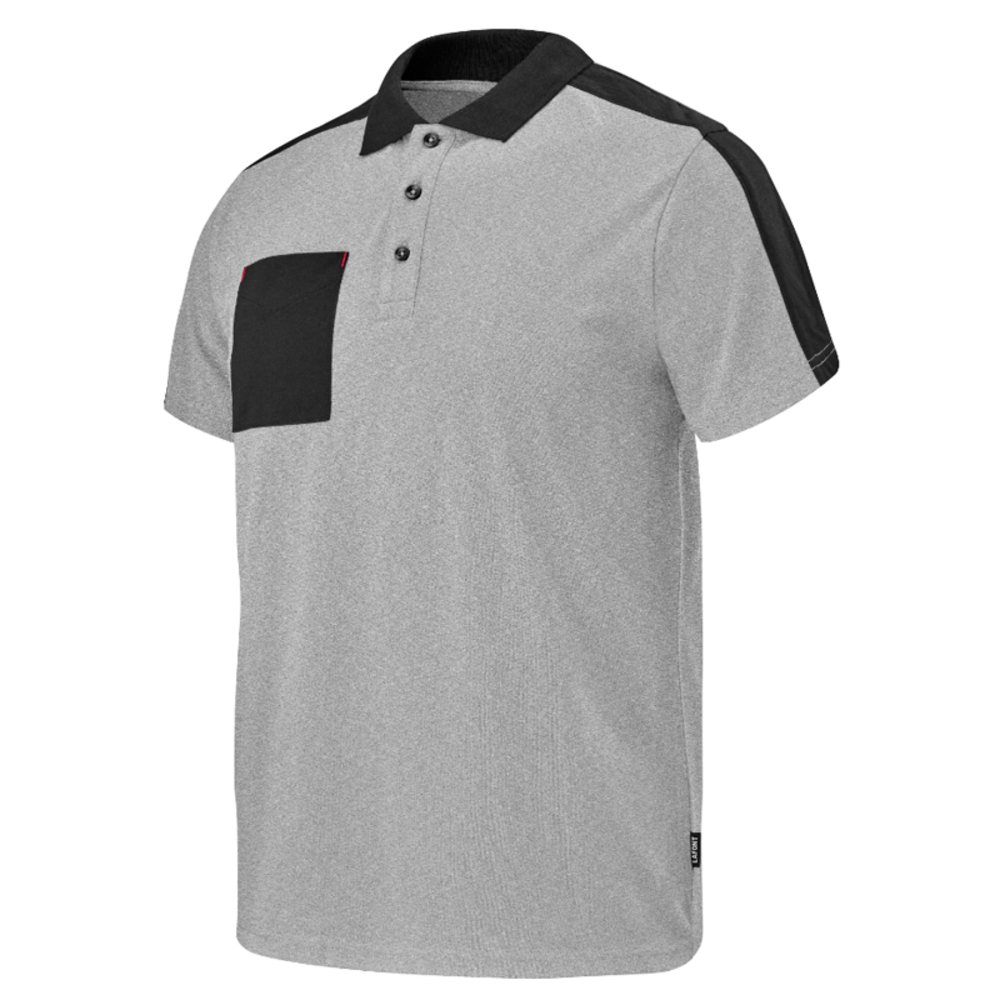 POLO HONE GRIS CHINE/NOIR ARTISAN LAFONT - LA-D190ATT2-233