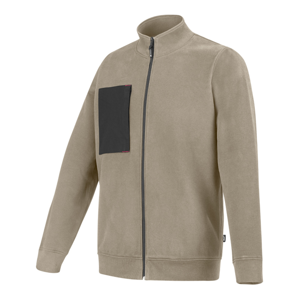 SWEAT ZIPPE STEEL BEIGE/NOIR ARTISAN LAFONT - LA-D300ATT2-204