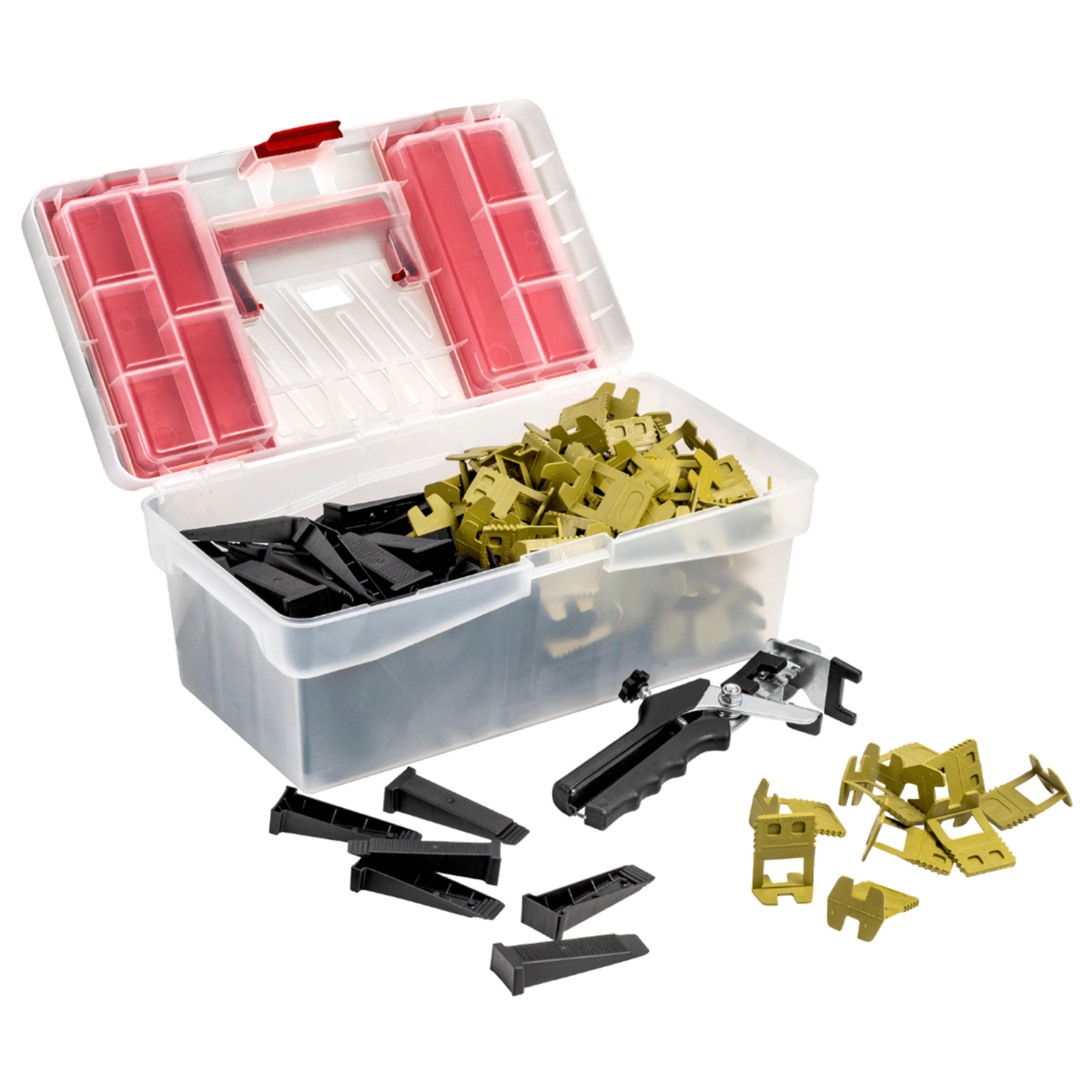 Kit de démarrage Carreleur Taille 2 mm avec 100 Brides - 100 Cales - 1 Pince L'OUTIL PARFAIT - 1164020