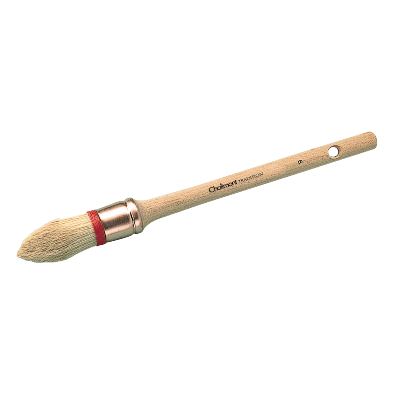 Brosse à rechampir Taille 4 Sortie Fibres 68 mm Ø 25 mm virole cuivre L'OUTIL PARFAIT - 1303504