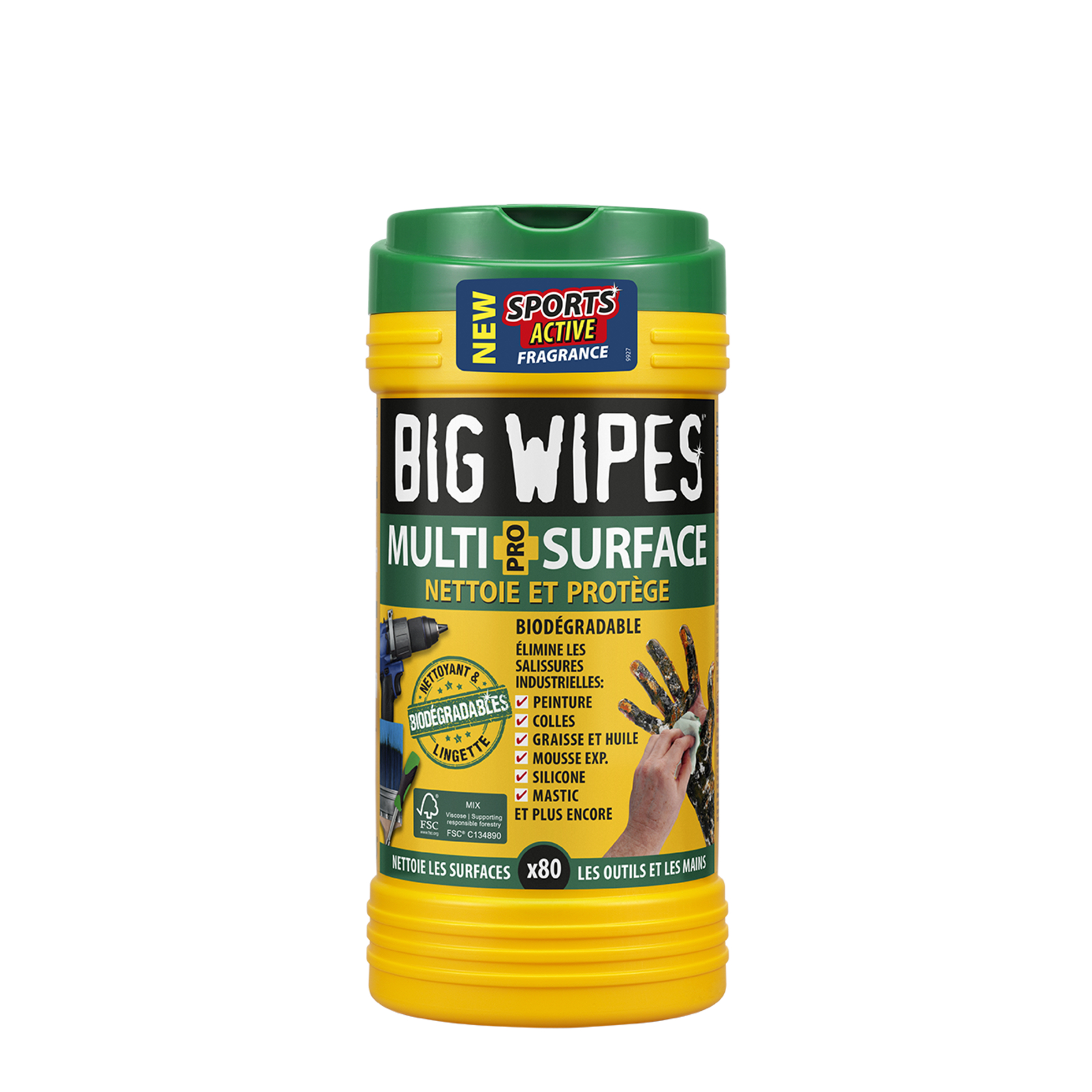 Lingettes BigWipes Bio Multi-surface L'OUTIL PARFAIT - 1388000