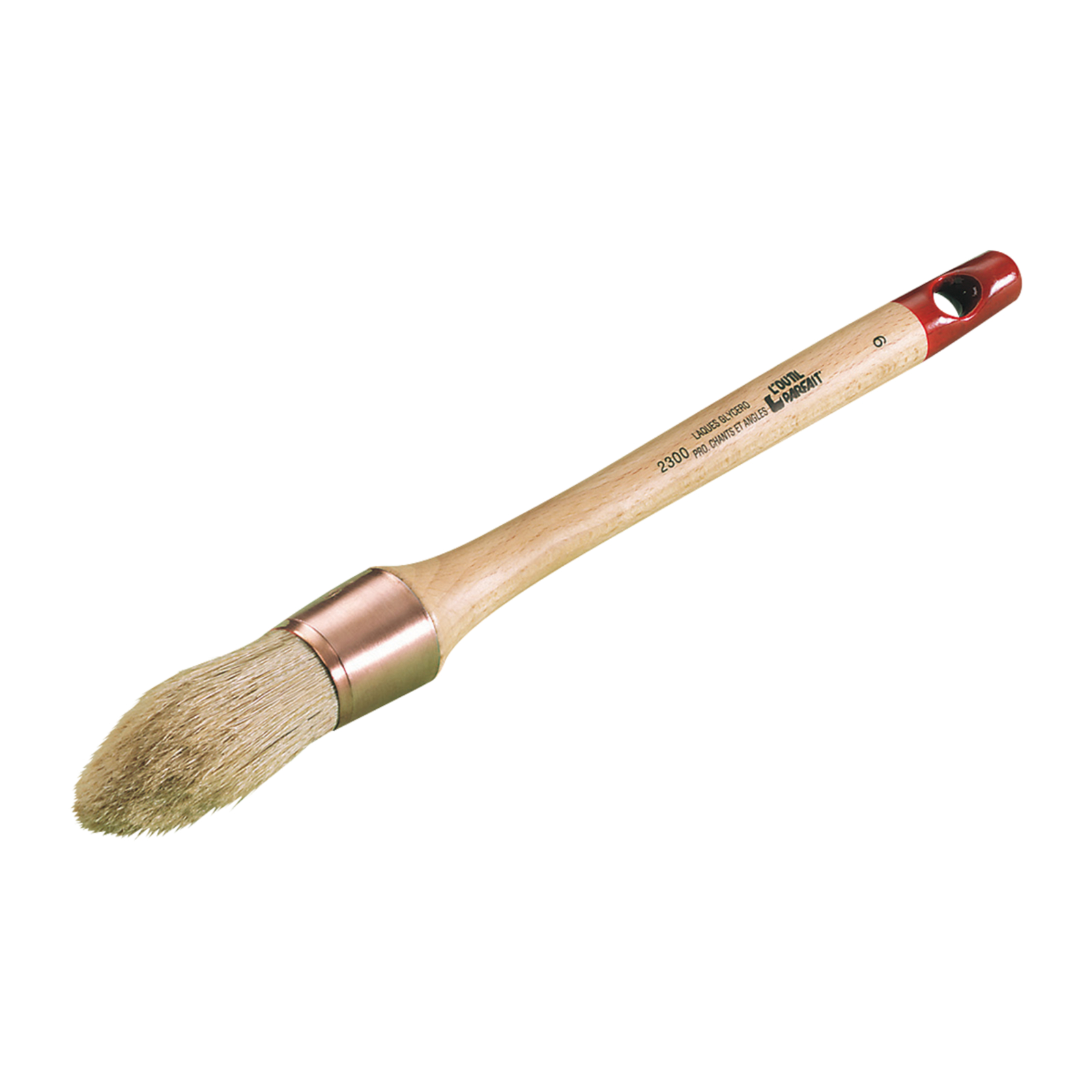 Brosse à rechampir Universelle Taille 3/0 Sortie Fibres 49 mm Ø 15 mm Manche verni L'OUTIL PARFAIT - 2300530