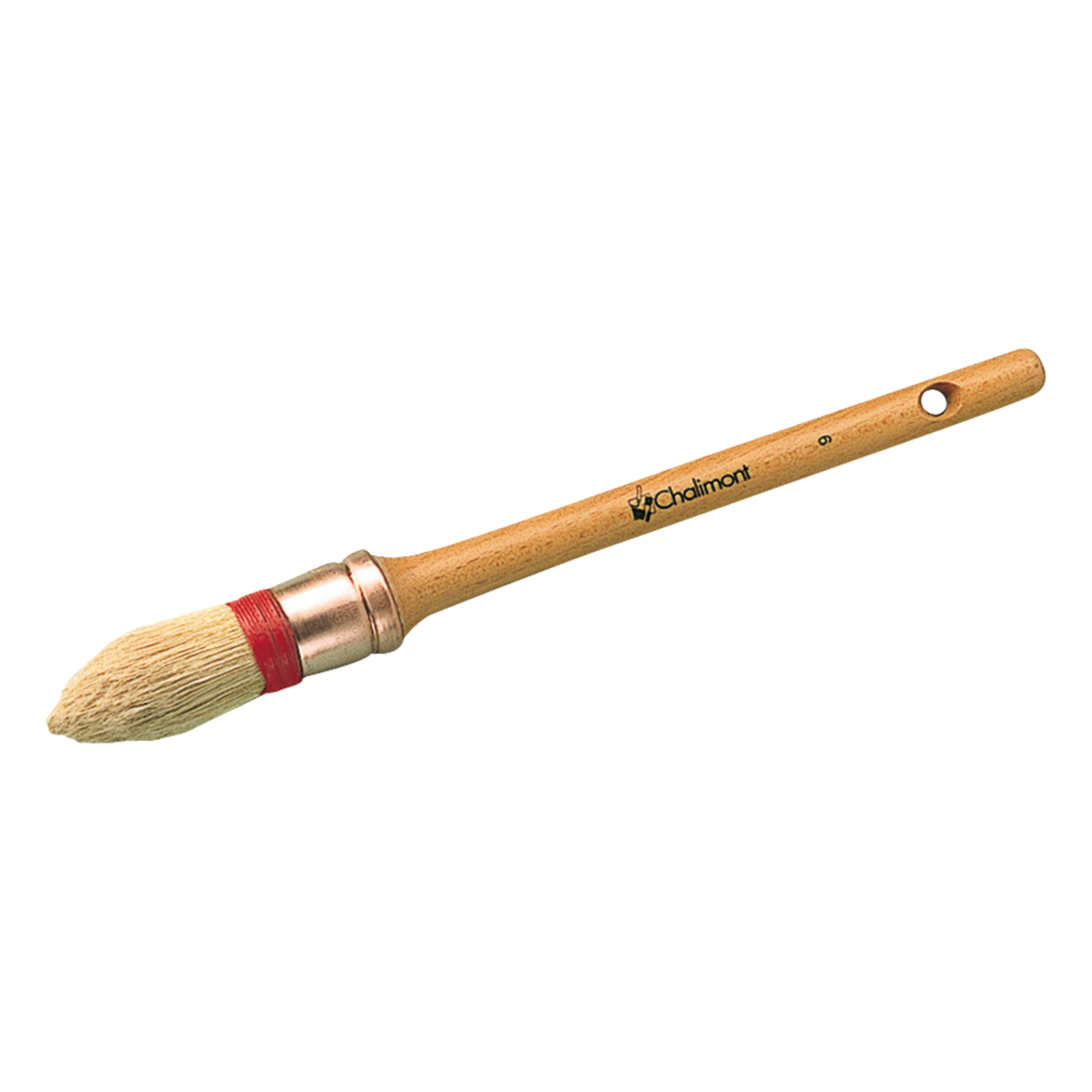 Brosse à rechampir Taille 3/0 Sortie Fibres 49 mm Ø 15 mm manche bois verni L'OUTIL PARFAIT - 2303530