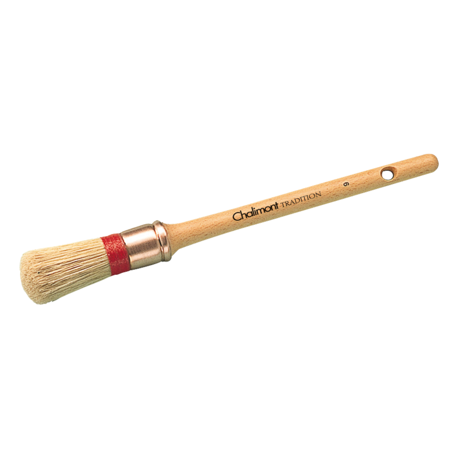 Brosse pouce Taille 4 Sortie Fibres 68 mm Ø 25 mm manche bois verni L'OUTIL PARFAIT - 2306504