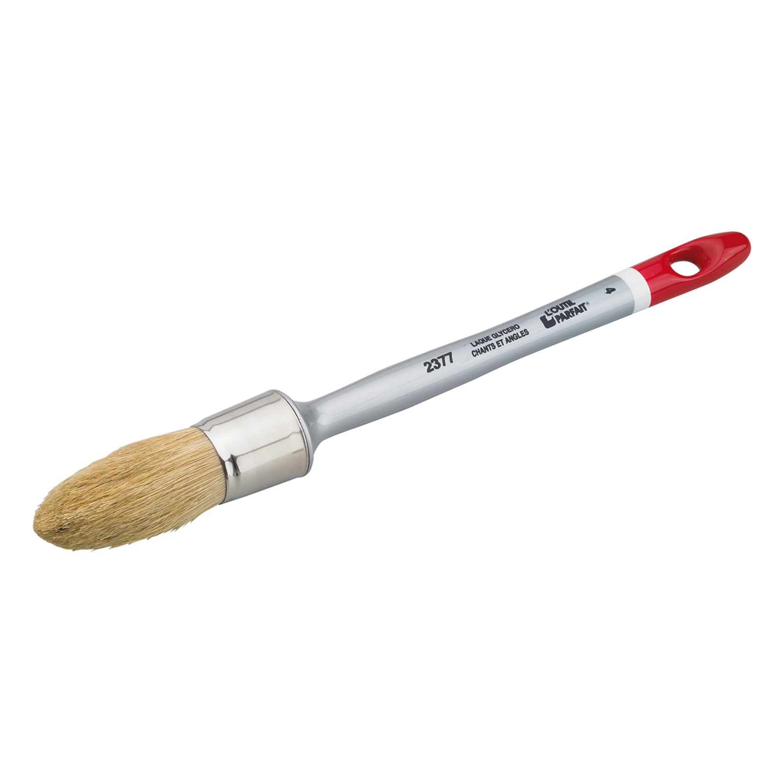 Brosse à rechampir Universelle Taille 2 Sortie Fibres 55 mm Ø 21 mm Manche polypro verni L'OUTIL PARFAIT - 2377002