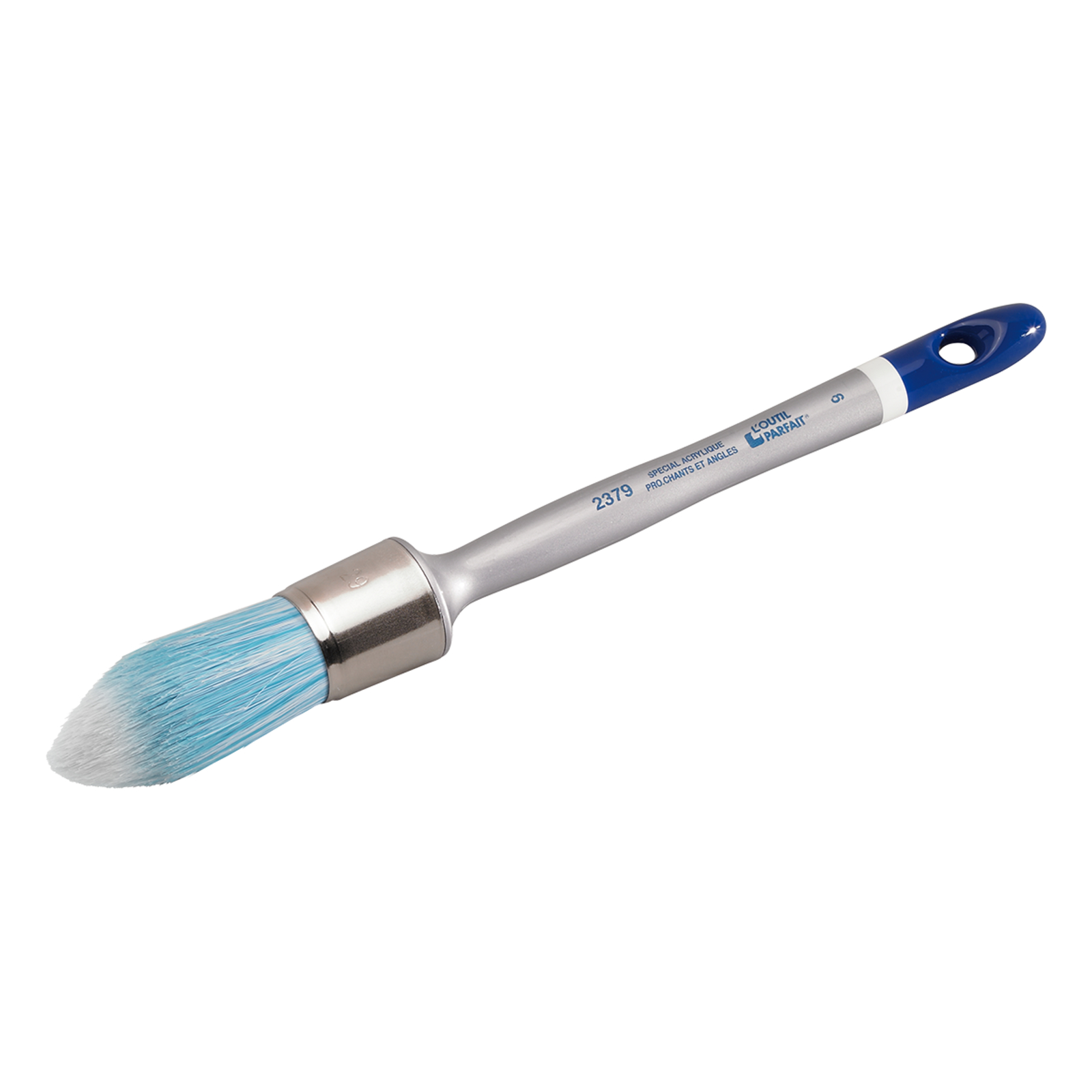 Brosse à rechampir Acrylique Taille 3/0 Sortie Fibres 49 mm Ø 15 mm manche polypro verni L'OUTIL PARFAIT - 2379030