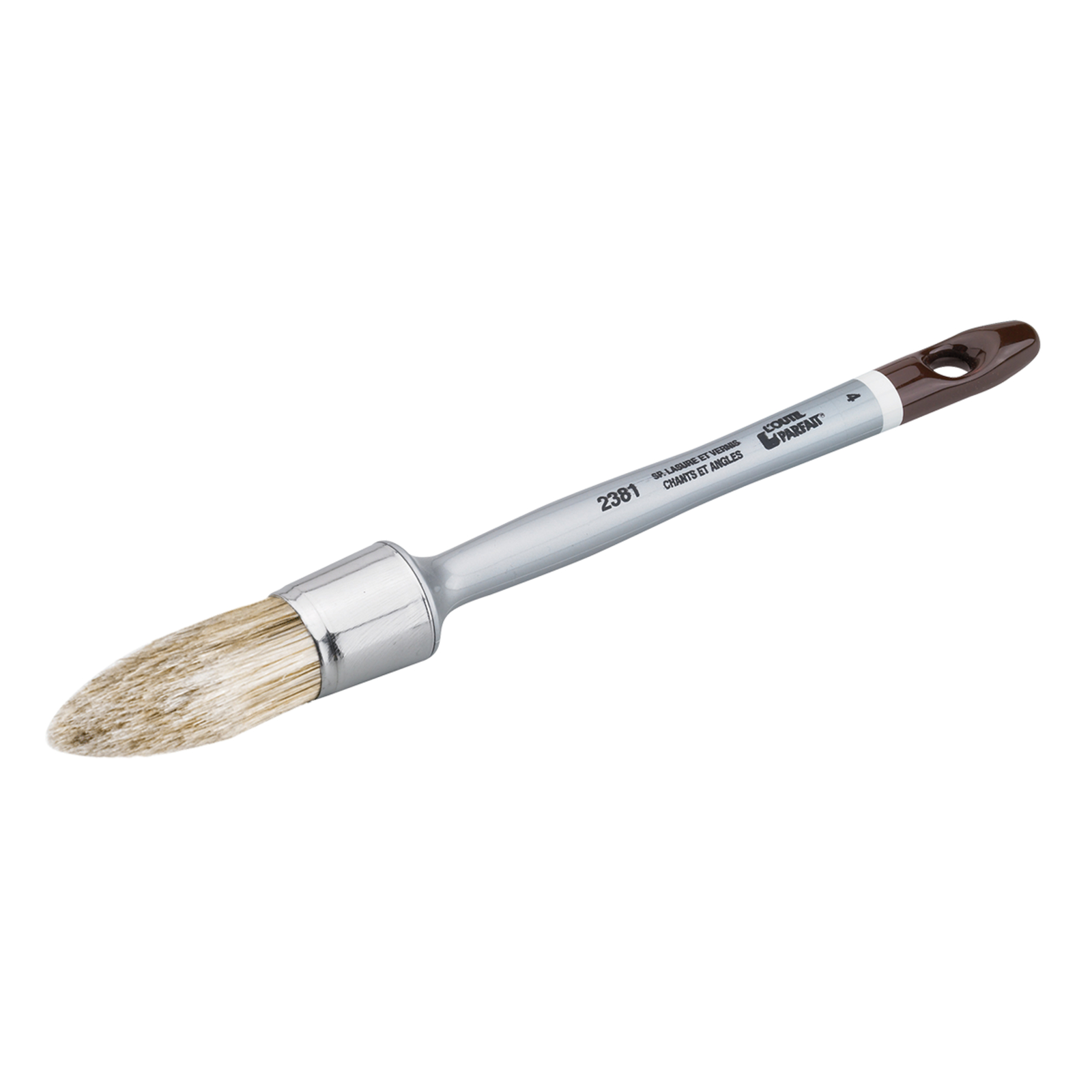 Brosse à rechampir Traitement bois Taille 2 Sortie Fibres 55 mm Ø 21 mm manche polypro verni L'OUTIL PARFAIT - 2381002