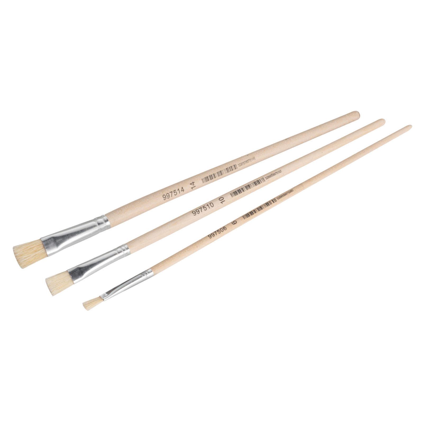 Lot de 3 Brosses à tableau Mixtes Brosses plates N°6 / 10 et 14 L'OUTIL PARFAIT - 2915000