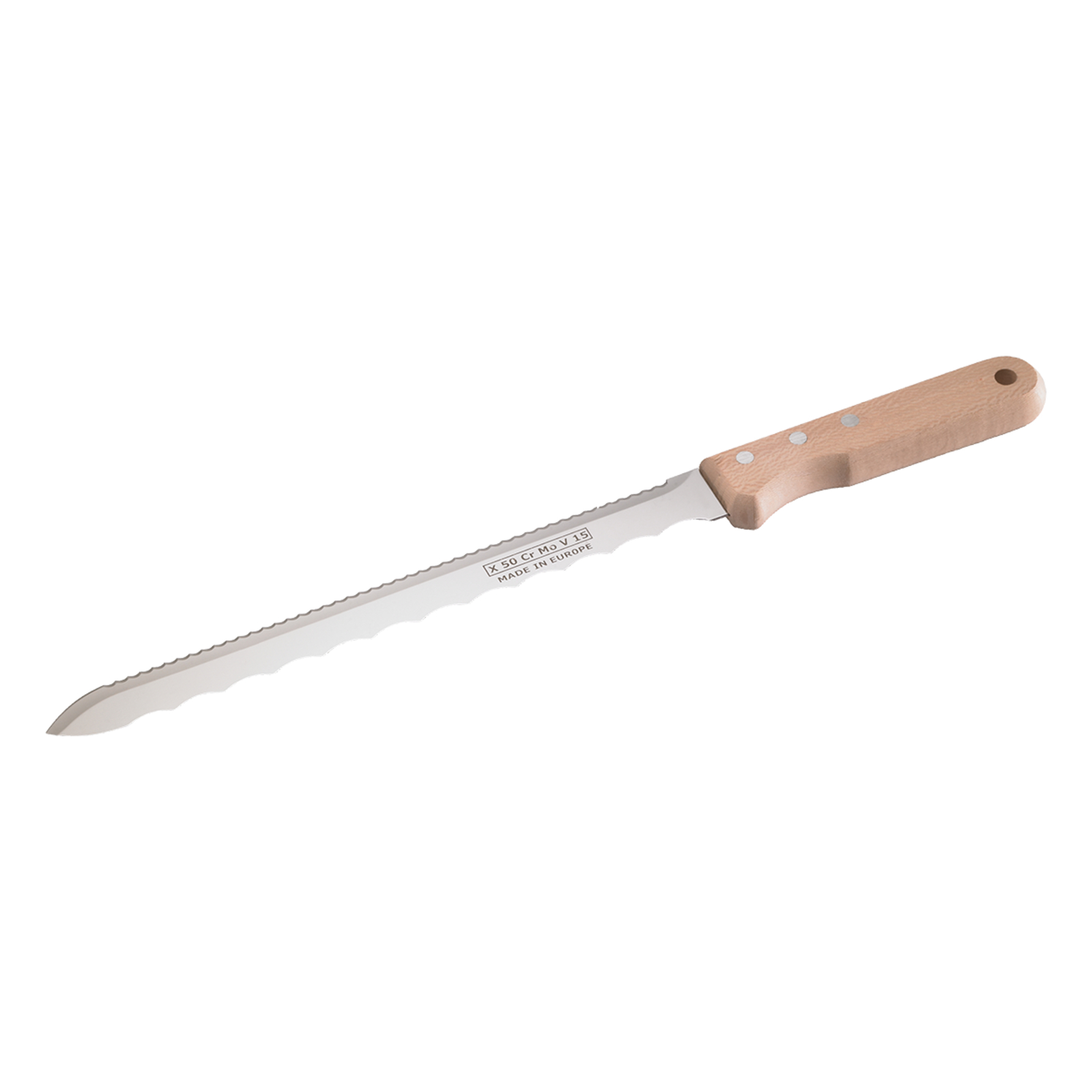 Couteau pour matériaux d'isolation Taille 36 cm Double denture - Pointe affûtée L'OUTIL PARFAIT - 3073036