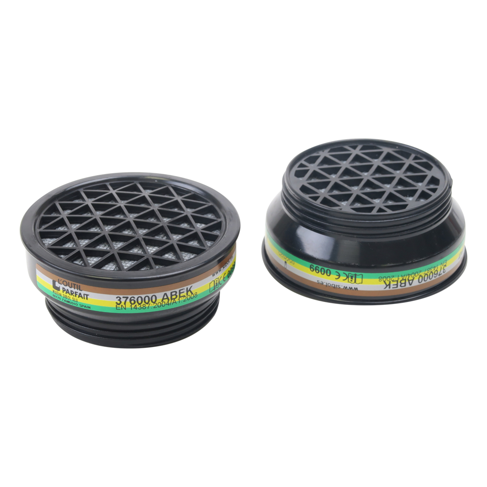 Galettes filtrantes A1B1E1K1 Blister de 2 pour masque Référence 383000 L'OUTIL PARFAIT - 376000