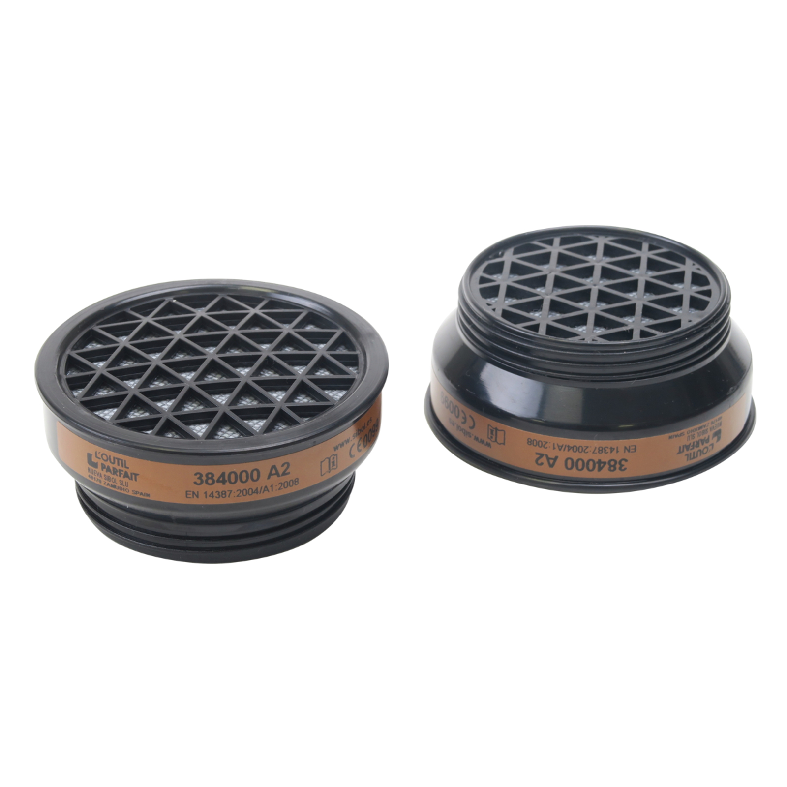 Galettes filtrantes A2 Blister de 2 pour masque Référence 383000 L'OUTIL PARFAIT - 384000