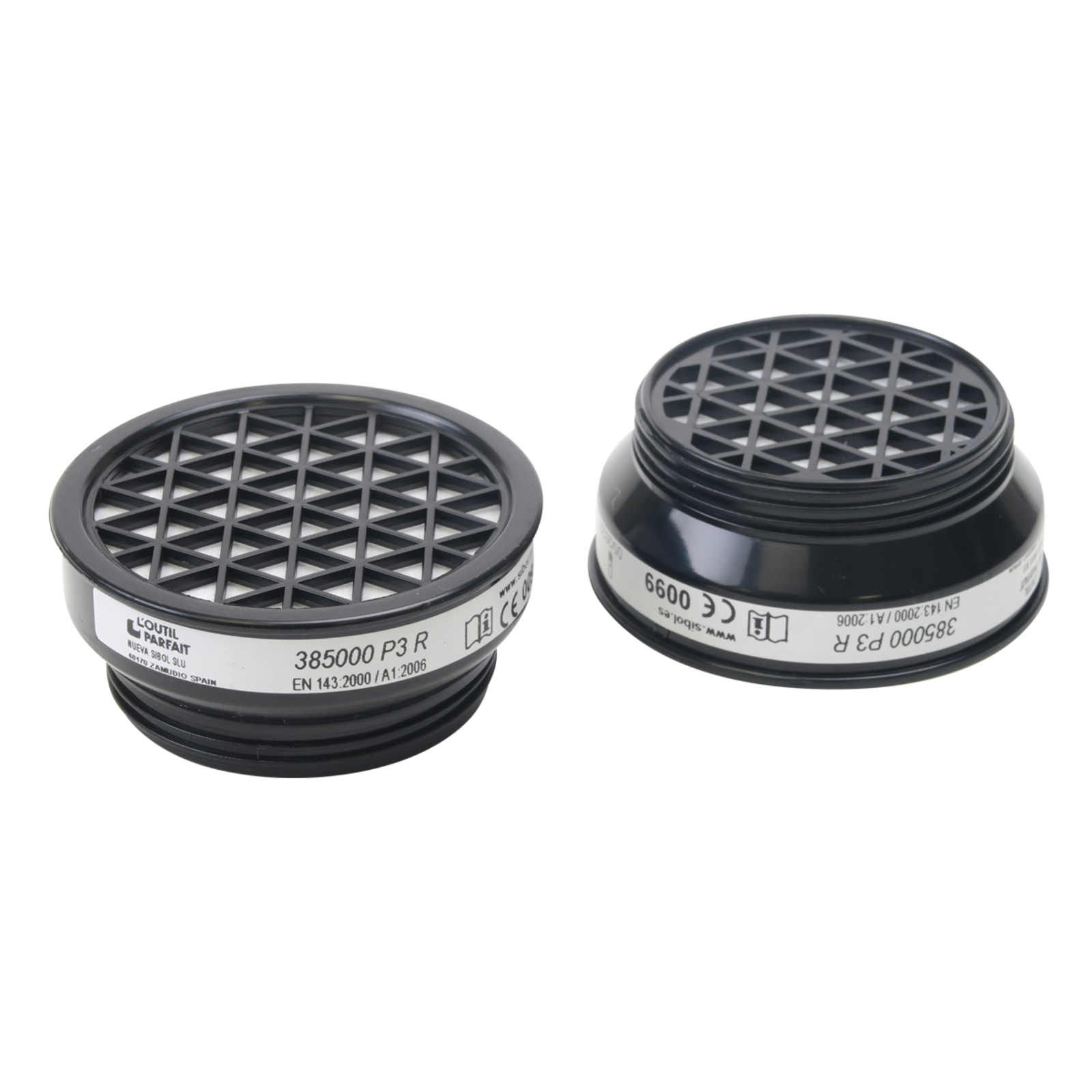 Galettes filtrantes P3 Blister de 2 pour masque Référence 383000 L'OUTIL PARFAIT - 385000