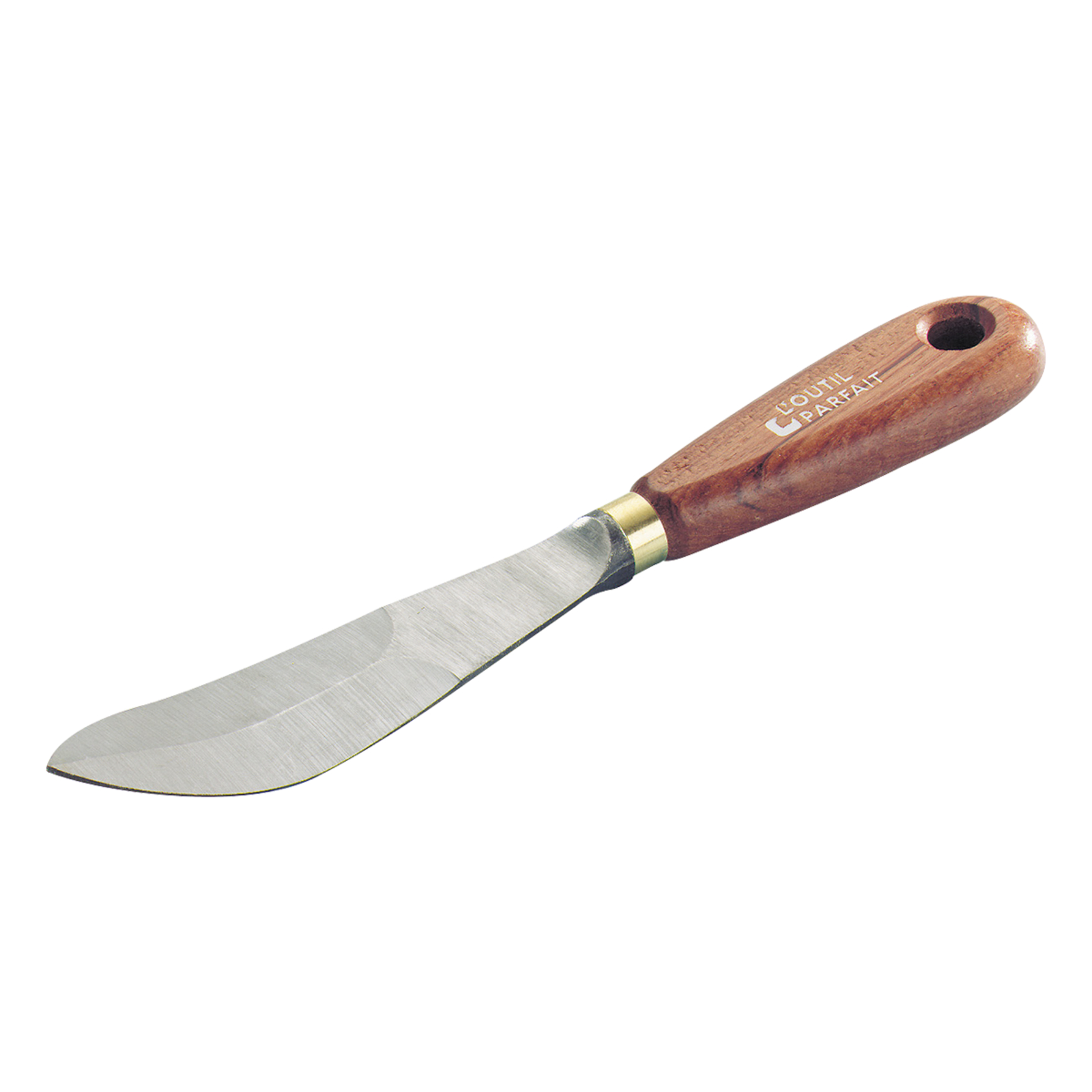 Couteau à mastiquer poignard courbé manche bois exotique L'OUTIL PARFAIT - 487000