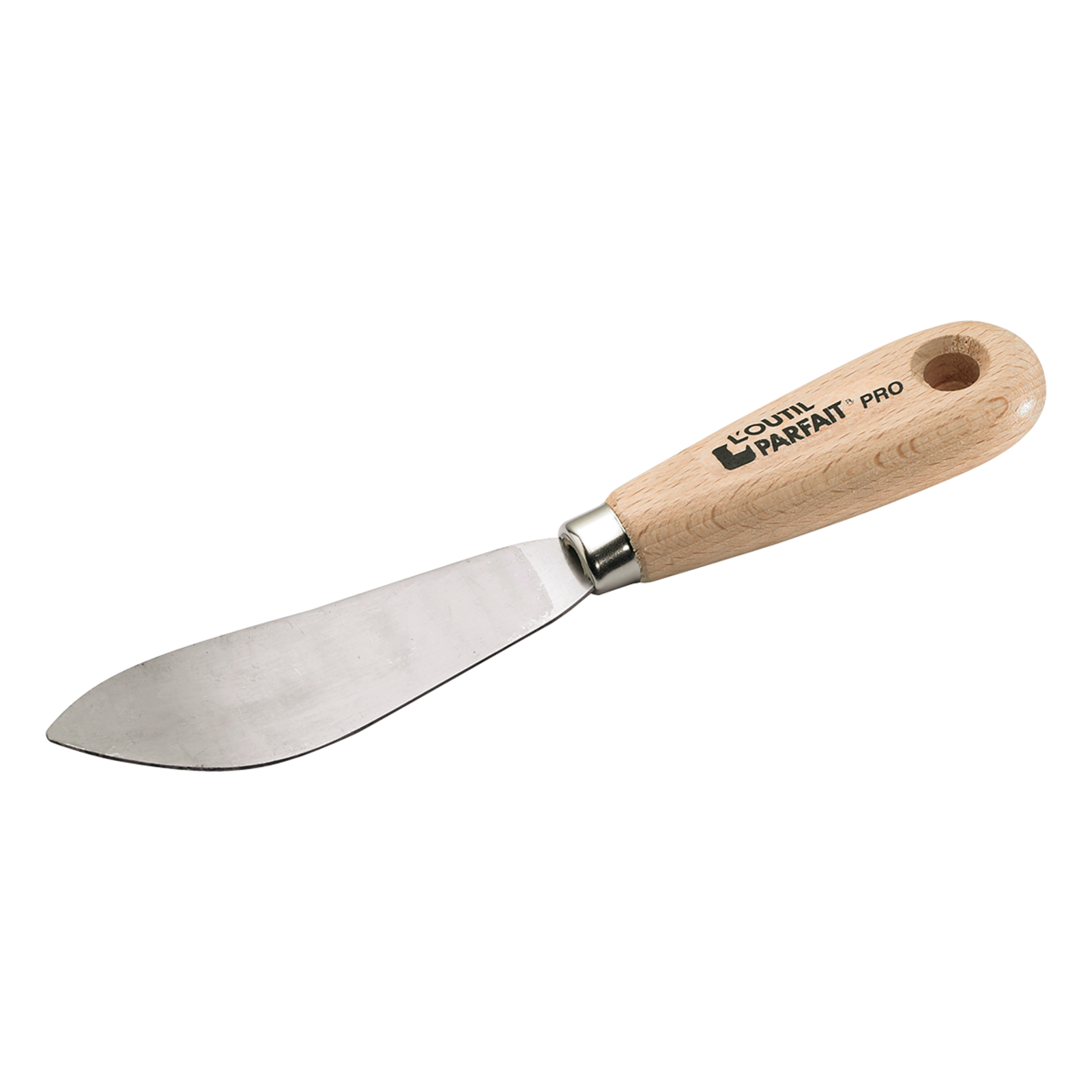 Couteau à mastiquer poignard courbé manche bois hêtre L'OUTIL PARFAIT - 523000