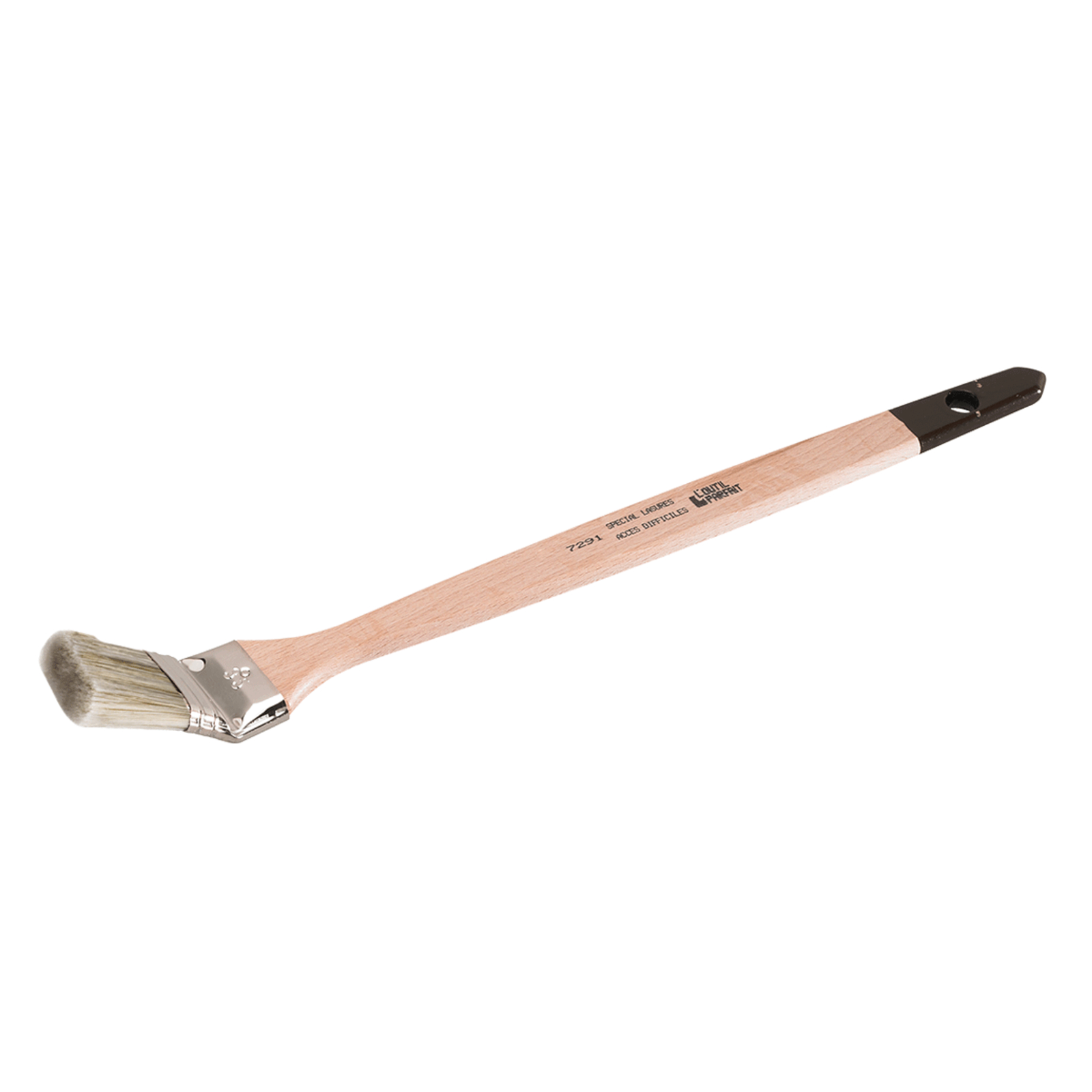 Brosse plate coudée Traitement bois Épaisseur 9 mm Sortie Fibres 44 mm Taille L'OUTIL PARFAIT - 7291025