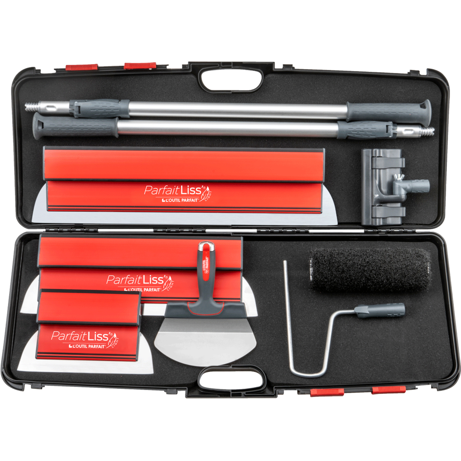 Valise Ratissage des surfaces Kit 9 pièces 82 x 30 x 8.5 cm L'OUTIL PARFAIT - 80607