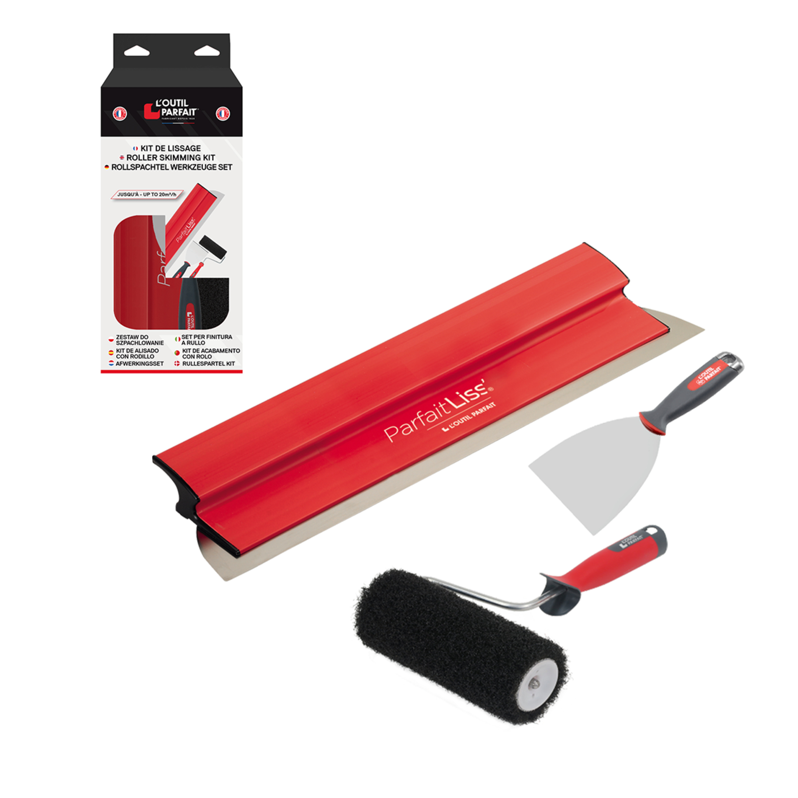 Kit ParfaitLiss' Enduit au rouleau Kit 3 pièces L'OUTIL PARFAIT - 80617