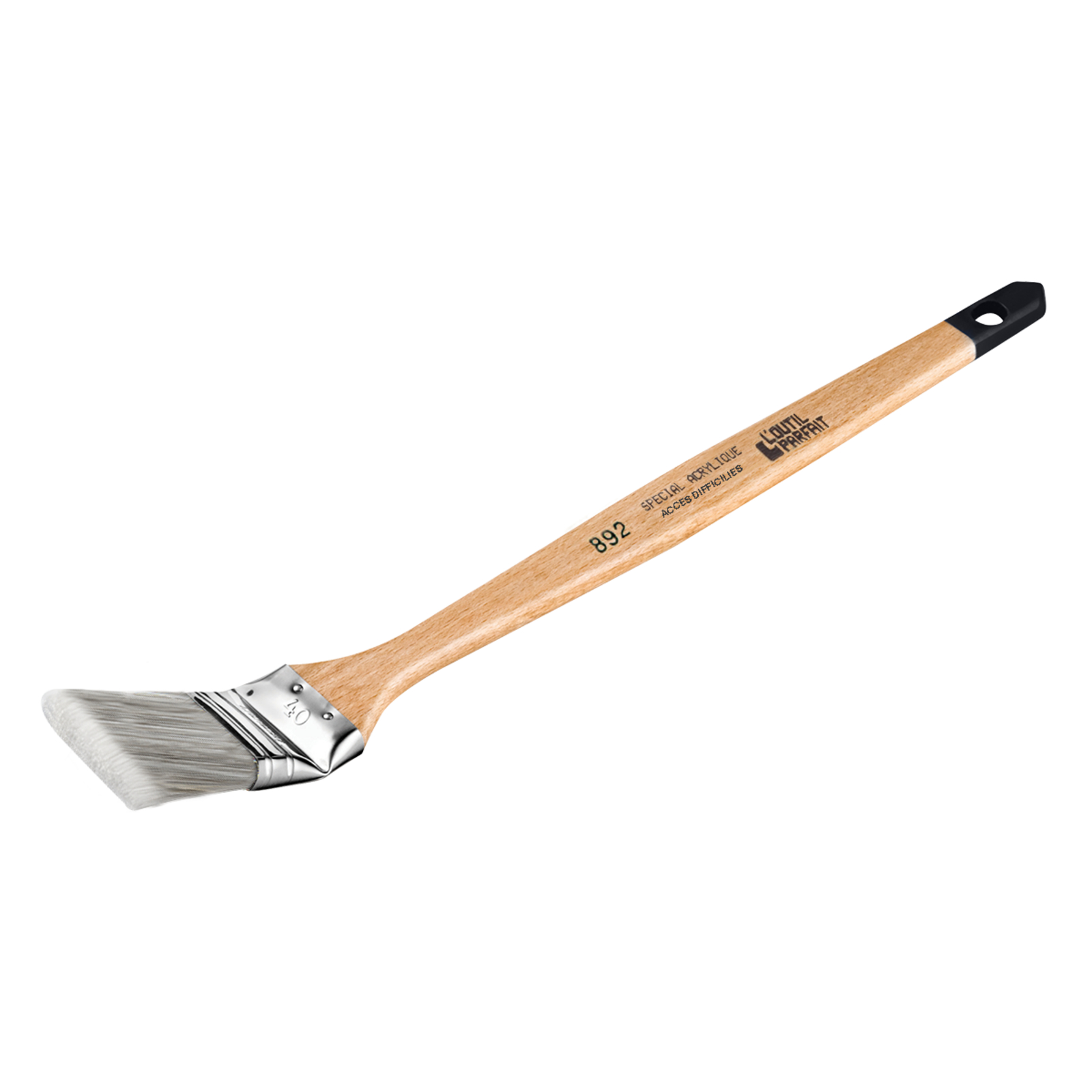 Brosse plate coudée Acrylique Sortie Fibres 50 mm Taille 30 Épaisseur 9 mm L'OUTIL PARFAIT - 892530