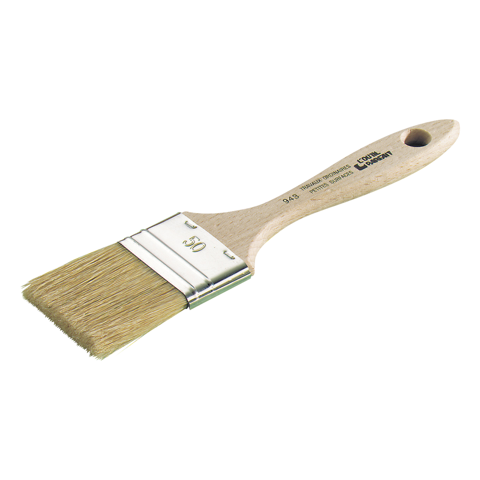 Brosse plate Bâtiment Taille 60 Sortie Fibres 50 mm Épaisseur 10 mm L'OUTIL PARFAIT - 943560