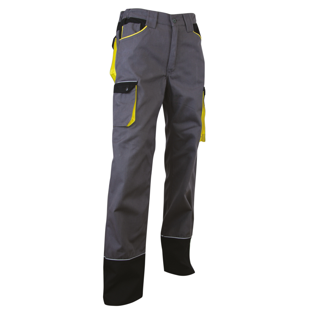 Pantalon tricolore Dynamics SECHOIR GRIS NOIR JAUNE - LMA LEBEURRE - 1258