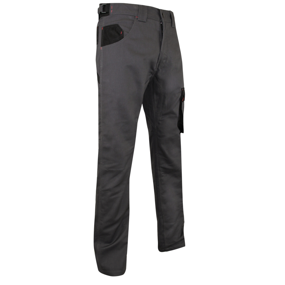 Pantalon bicolore Authentic CIMENT GRIS NUIT NOIR - LMA LEBEURRE - 1266