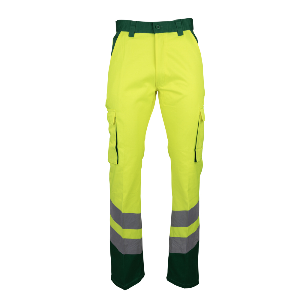 Pantalon HV bicolore EN20471 BALISE JAUNE VERT - LMA LEBEURRE - 1408