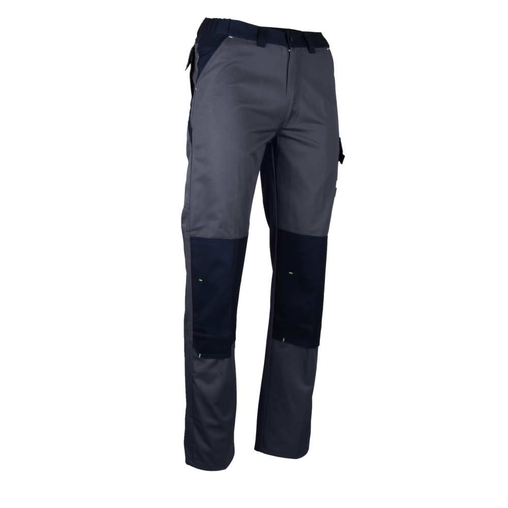 Pantalon bicolore multipoches SULFATE GRIS F NOIR - LMA LEBEURRE - 1622