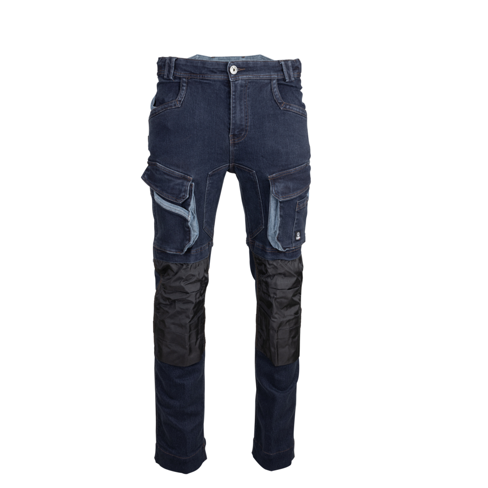 Jeans stretch multipoches + poches genoux SEATTLE DENIM - LMA LEBEURRE - 1623