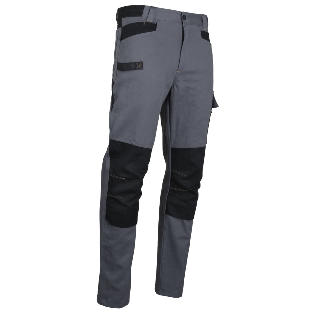 Pantalon bicolore multipoches PONCE GRIS - LMA LEBEURRE - 1673