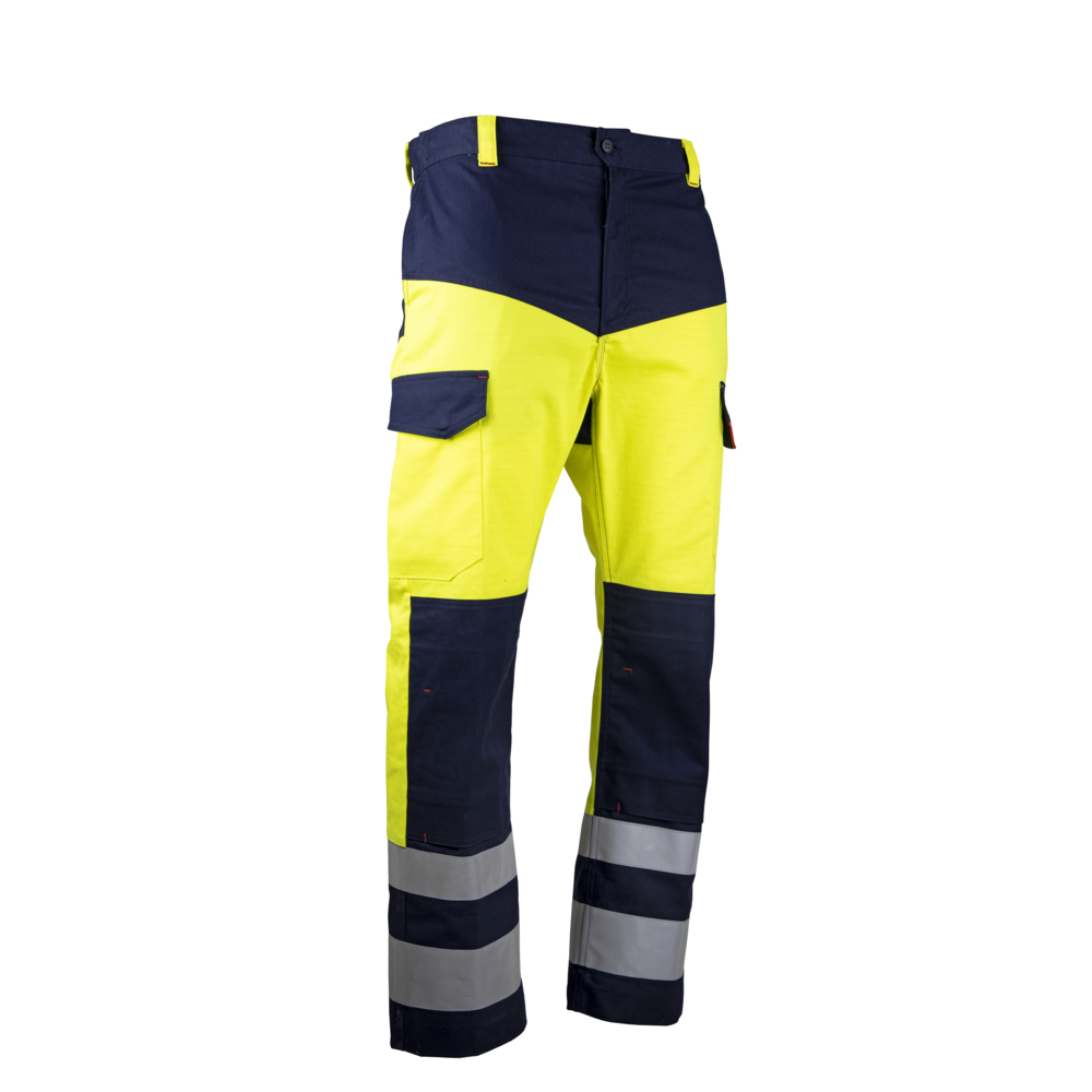 Pantalon XENON JAUNE MARINE - RISK E3 HV PG - LMA LEBEURRE - 1712