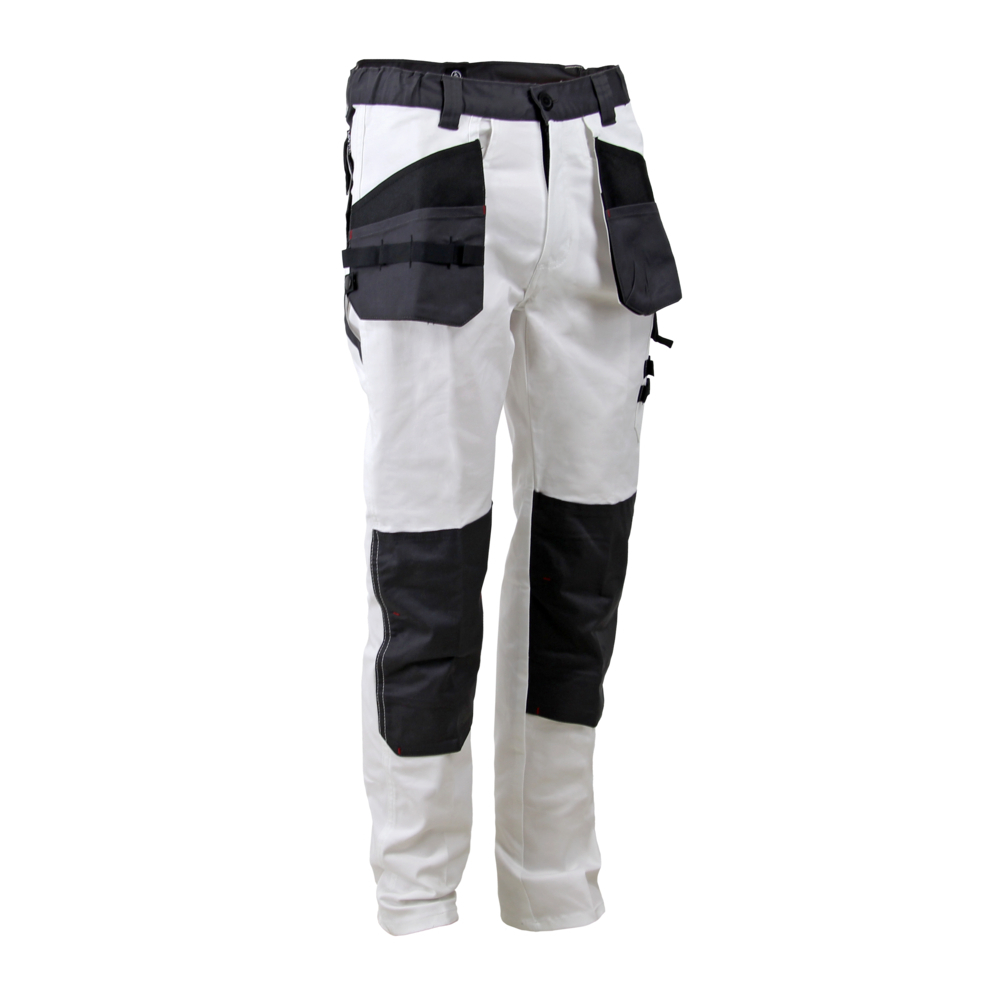  Pantalon stretch poches volantes EMBASE BLANC GRIS - LMA LEBEURRE - 1750