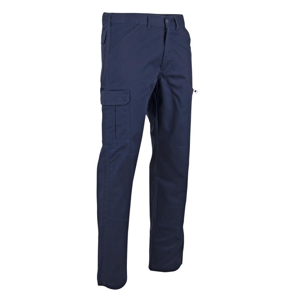 Pantalon brag. zippe multipoches AMPERE MARINE - LMA LEBEURRE - 1768